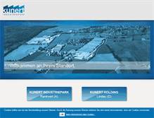 Tablet Screenshot of kunert-industriepark.at